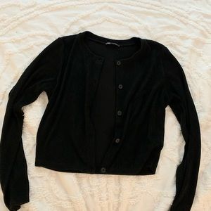 Zara Black Basic Cardigan